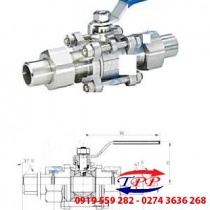 VAN BI INOX 3PC HAI ĐẦU HÀN